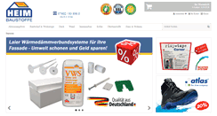 Desktop Screenshot of heim-baustoffe.de